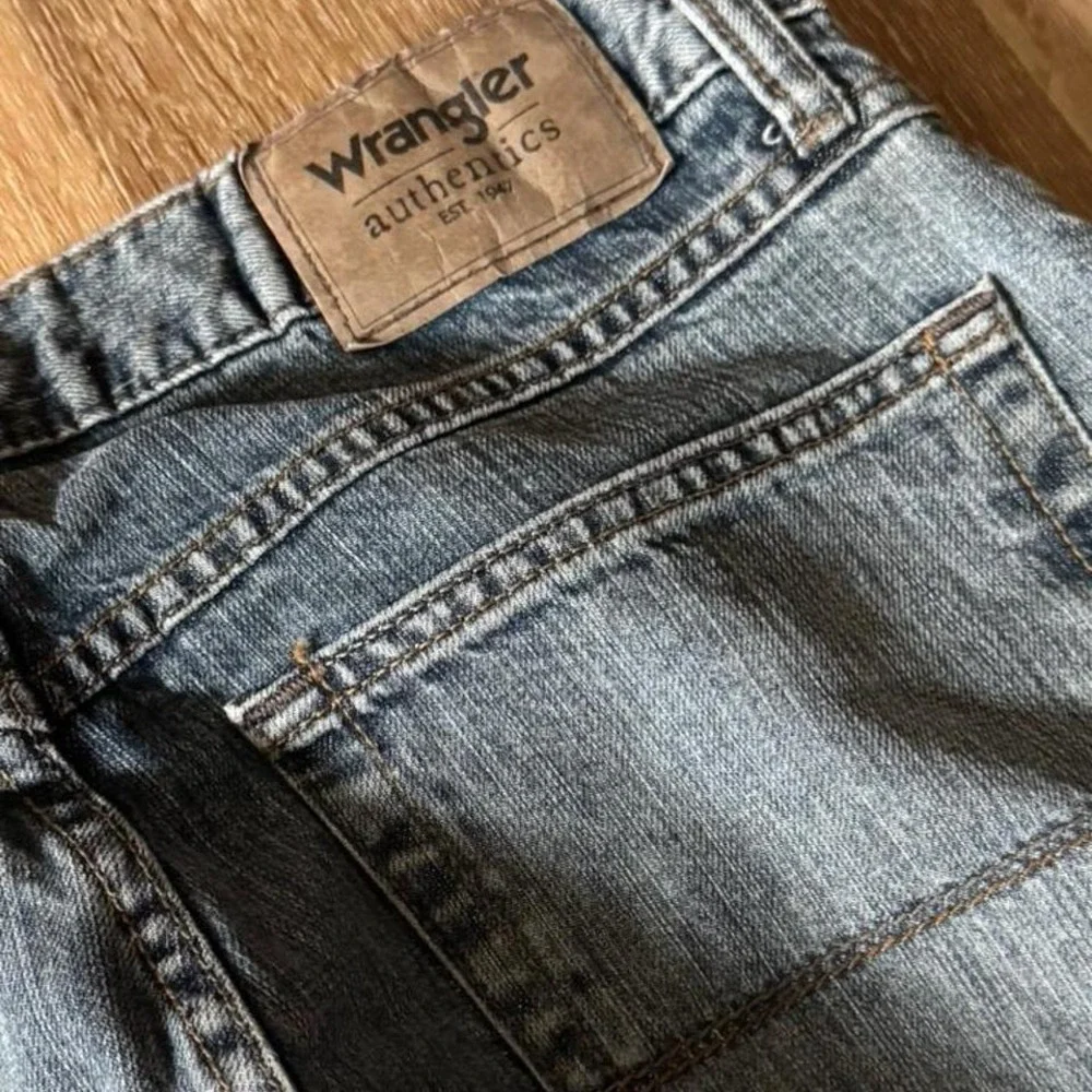 VTG Wrangler straight slim leg‎ Blue men's jeans size 31